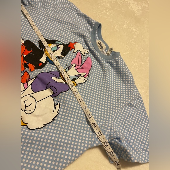 Disney Parks Daisy Duck And Friends Blue Polka Dot Crewneck Top Women’s Size XL - Picture 3 of 9